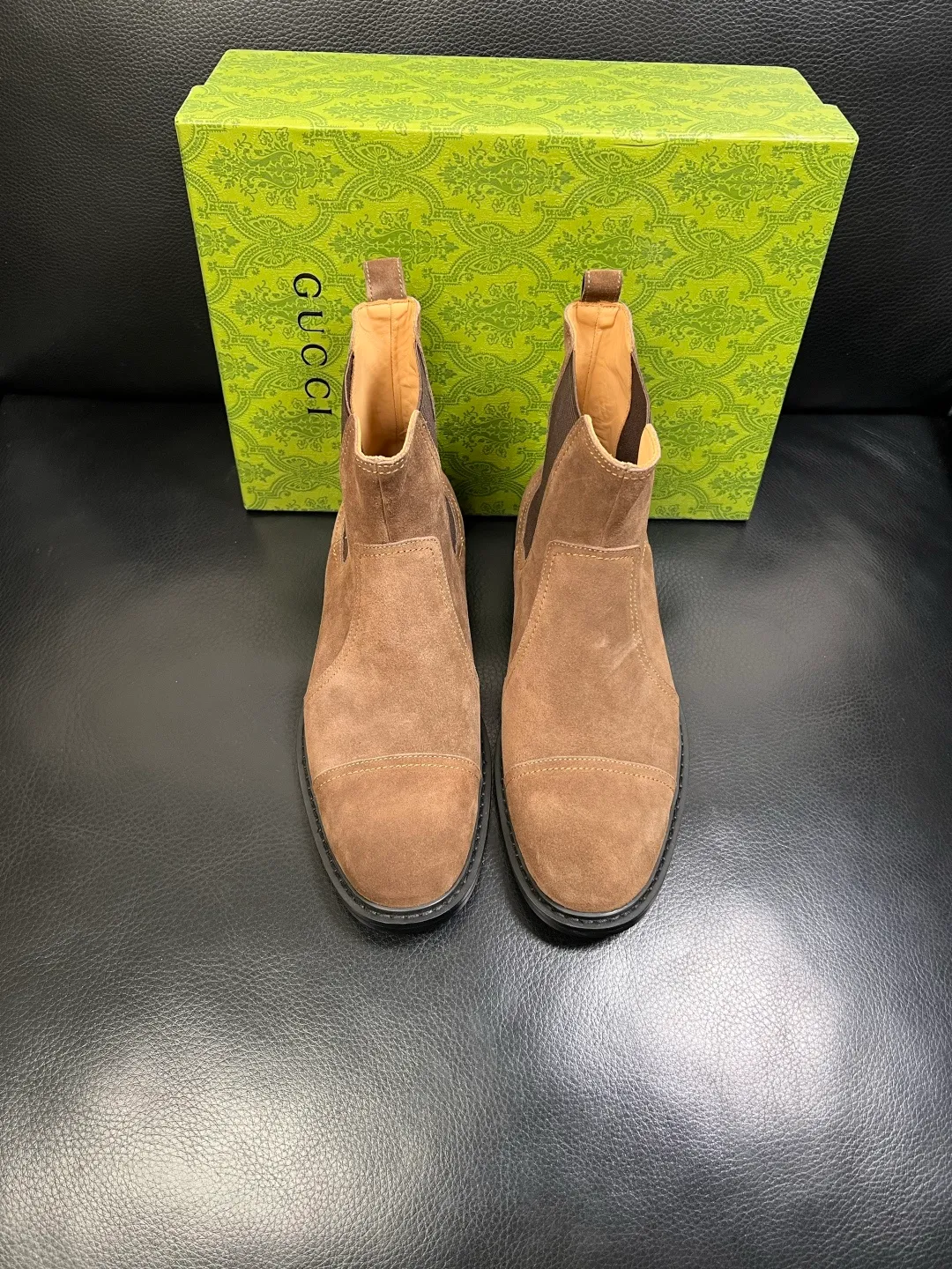 Men's shoes 💰900 Gucci High-quality top crafts Gucci Leather shoes and boots high-top series counter synchronization Original factory configuration, original cowhide imported from Italy, imported water-dyed cow lining, soles: original factory special supply original sole super comfortable, original factory and single goods High quality, welcome to compare and synchronization at the counter, code number 39-44 (customized 45)